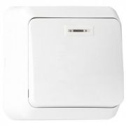 Выключатель Юпитер 1кл о/у с подсв. SMARTBUY