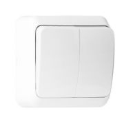 Выключатель Юпитер 2кл о/у SMARTBUY