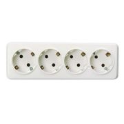 Розетка Юпитер 4-ая о/у с/з SMARTBUY