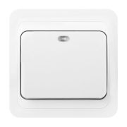 Выключатель Марс 1кл с/у с подсв. SMARTBUY