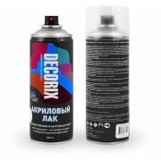 Лак Аэрозоль акриловый 520мл DECORIX