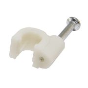 скоба д/эл кабеля d=5 мм  IP30 круглая пластиковая (уп 50 шт)