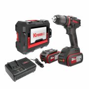 Дрель-шуруповерт аккум KRESS KUA71 (20В, б/щ, 60Нм, 500-2100об/мин, 2*4Ач, ЗУ, кейс)