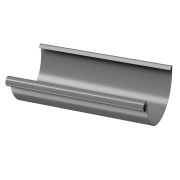 Желоб водосточный полукруглый 3 м Stal Standard Темно-серый, (RAL 7024)