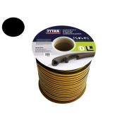Уплотнитель D 50m*21mm*15mm черн. Tytan Professional (одна полоса)