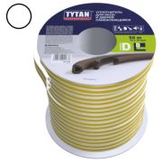 Уплотнитель D 50m*12mm*10mm бел. Tytan Professional (одна полоса)