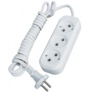 Удлинитель 3гн 2м 10А/2,2кВт б/з ПВС 2*1,0 Smartbuy