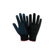Перчатки х/б с ПВХ «Точка», 10класс,черные