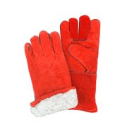 Краги спилковые вс трэк искуствен. мех желтый/белый «ХОЗЯИН»