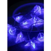 Гирлянда светодиодная «Морская» (ракушки звезды раковины) 20LED 2.9+0.3м акрил син. КОСМОС