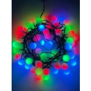 Гирлянда светодиодная «Нить Шарики» d18мм 5м 50LED 220В IP20 мультиколор ЭРА