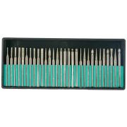 Набор шарошек по камню, усиленная сталь с алмазным напылением, 3мм, 30 шт.