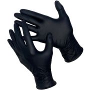 Перчатки GWARD DELTAGRIPTotal Black Slim SN нитриловые неопудренные черного цвета  р-р XL (10)