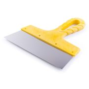 Шпатель гладкий из нерж стали 300мм (желтый)