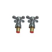 Наборы ручек и кран-букс для смесителя (ремкомплект) имп 1/2 пластик